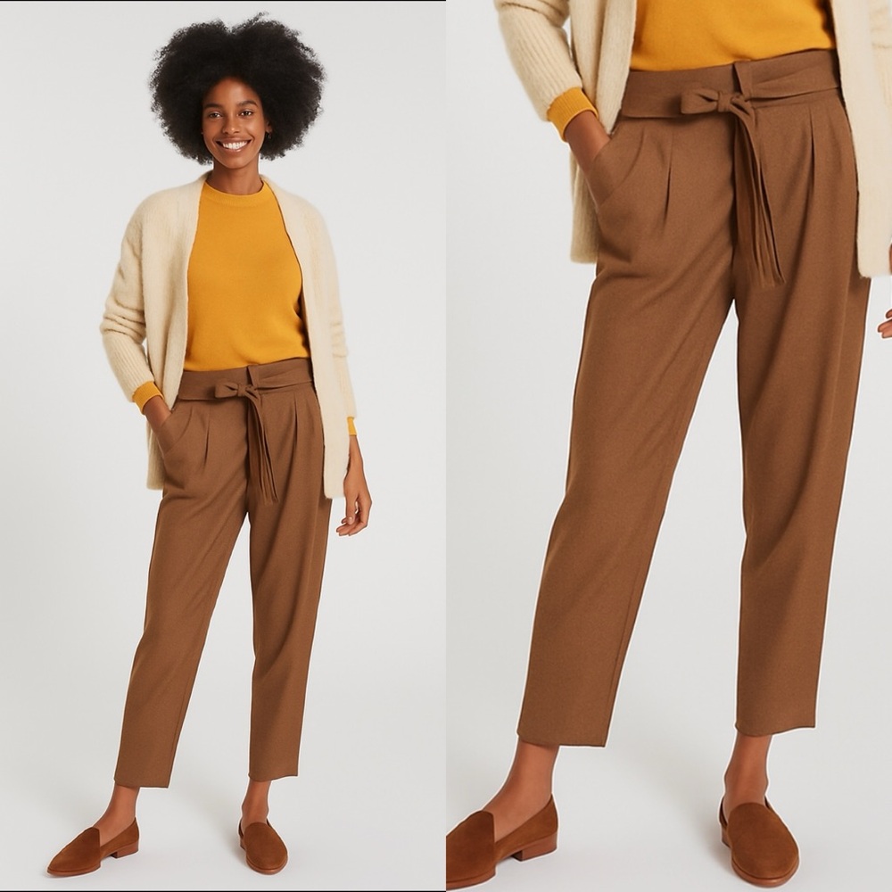 Athleta Skyline Plaid Pant II Brown‎ Plaid size 4 Women’s Casual chic